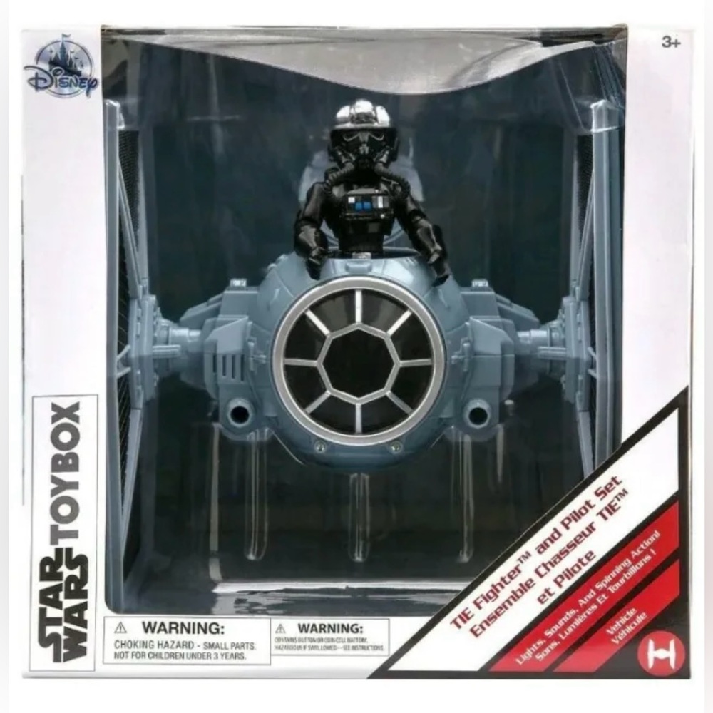 ToyBox Star Wars Intergaláctico TIE Fighter Piloto Set Luces Sonidos Giro Acción